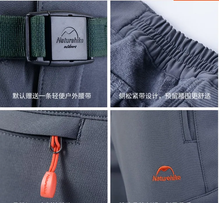 Naturehike на открытом воздухе мягкой оболочки Штаны женский, черный флисовые брюки Одежда для холодной зимы, теплые длинные штаны переносной зарядки свободные штаны