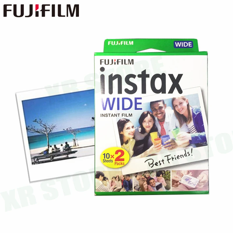 40 пленок Fujifilm Instax Wide Instant White Edge для камеры Fuji 100 200 210 300 500AF Ломография фото |