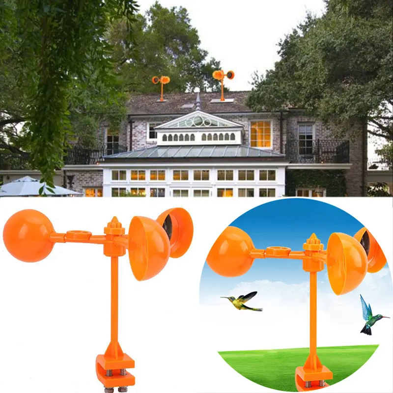 

Bird Scarer Drive Away Bird Device 360° Wind Power Crop Outdoors Pigeon Tools Pest Garden Lawns Crow Ponds Bird Repeller