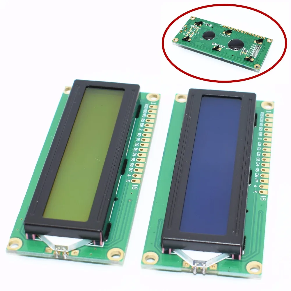 Модуль 1602 LCD 1 шт. зеленый экран 16x2 ЖК дисплей Module.1602 5V и белый код для arduino|lcd 1602|lcd