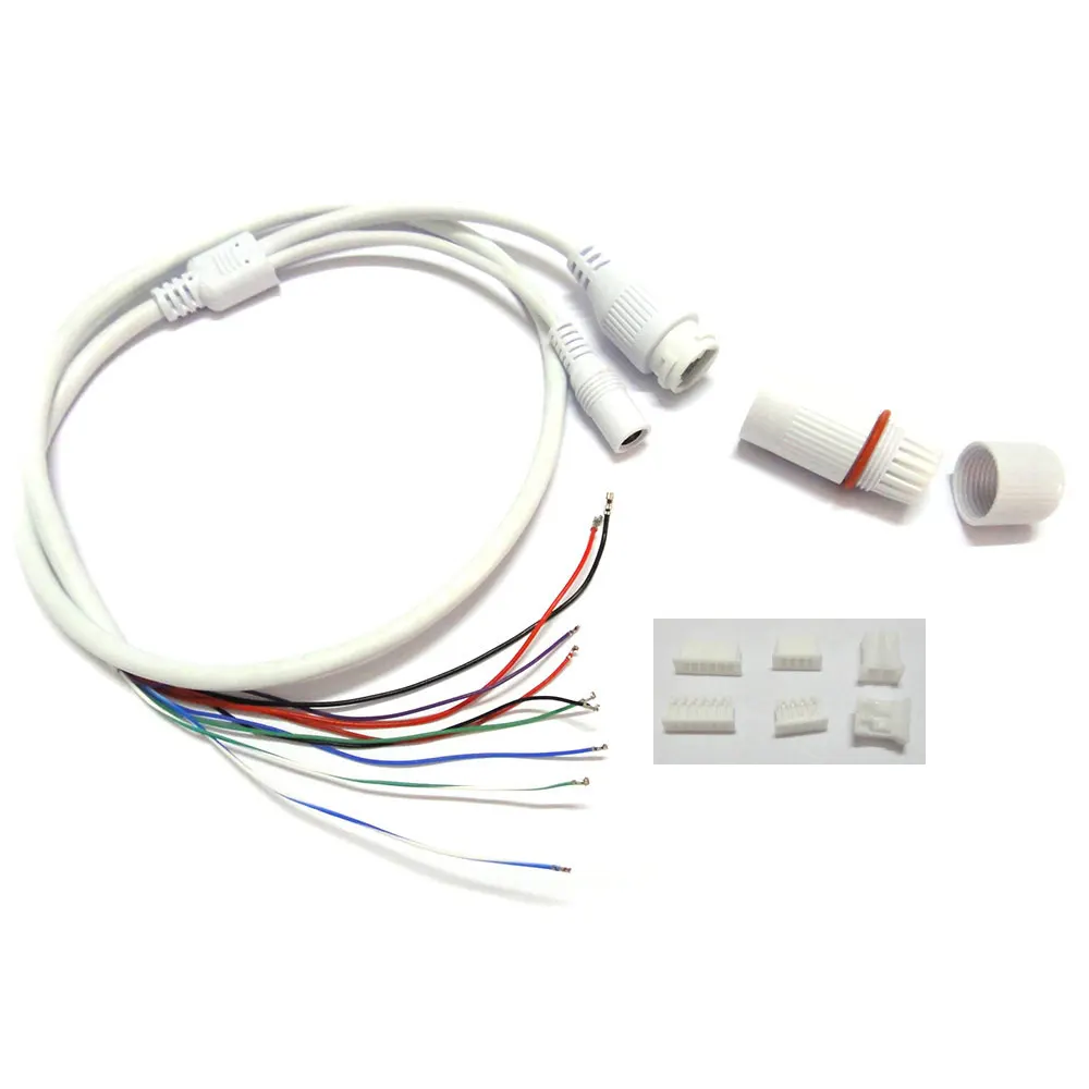 2 шт. CCTV IP Сетевая камера PCB модуль weatherpoof видео кабель питания 60 см длиной RJ45