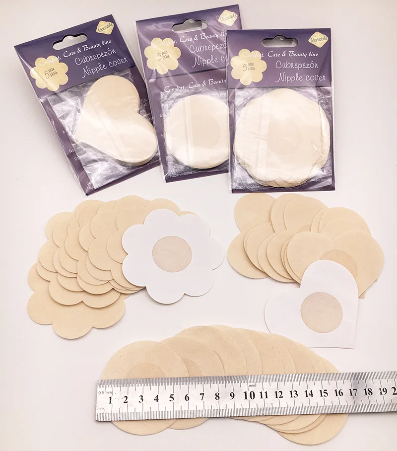 5 пар модных женских накладок на Соски Новинка сексуальный липкий бюстгальтер