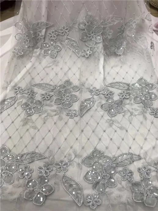 Кружевная ткань фиолетовая французская с сеточкой и блестками | Дом сад