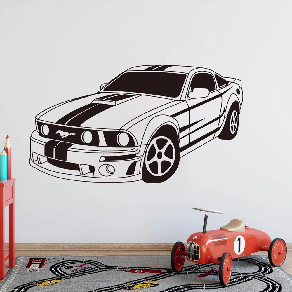 Большой мускул Mustang автомобиль искусственная кожа комната мальчика детская