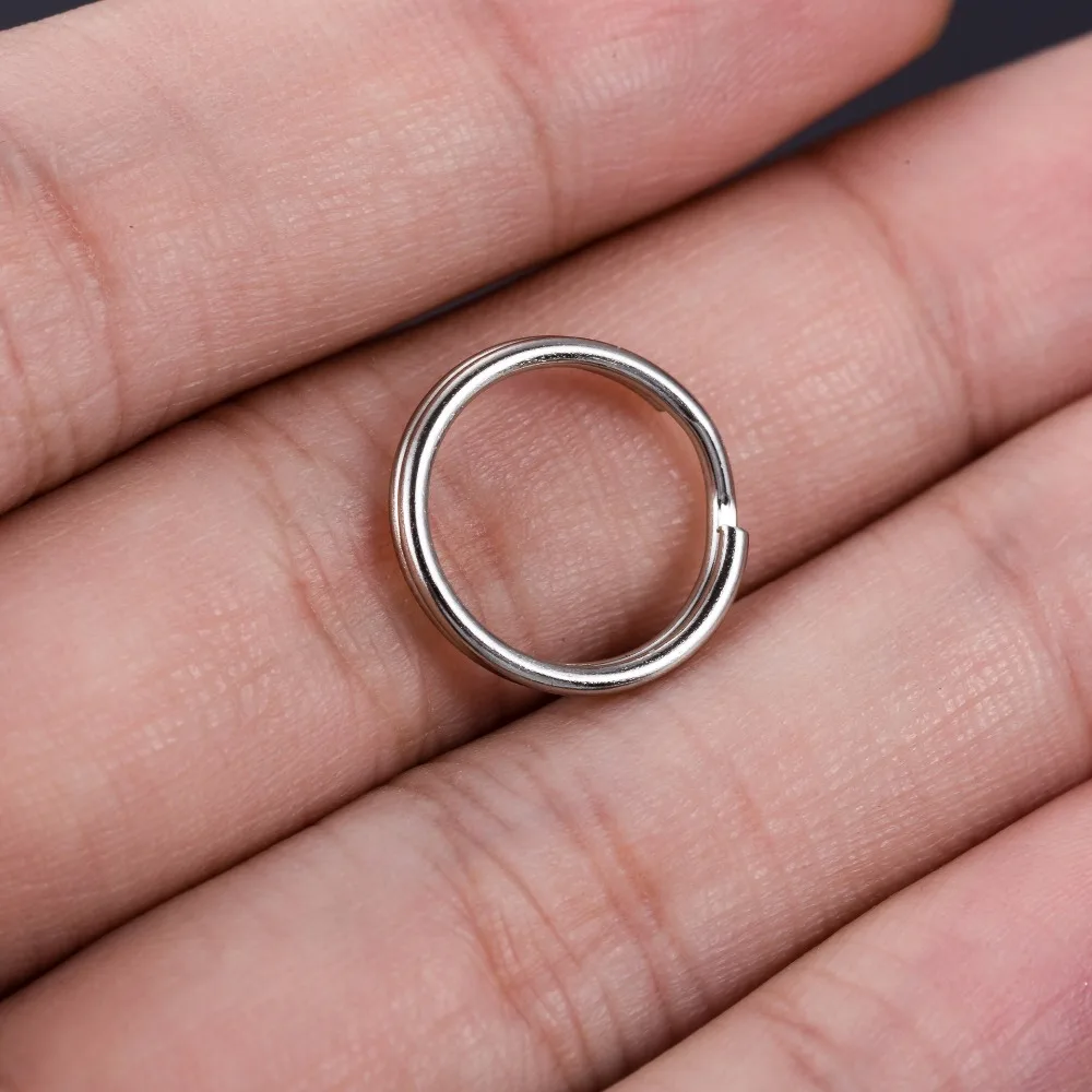 20pcs/lot Metal Split Key Holder Rings 15 20 25 28 30 32 35 38 40MM Blank Round for DIY Chian Making Accessories | Украшения и