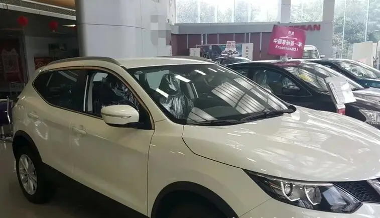Серебряные декоративные боковые рейки на крышу для NISSAN Qashqai 2015 2017|roof rack|roof rack barsroof