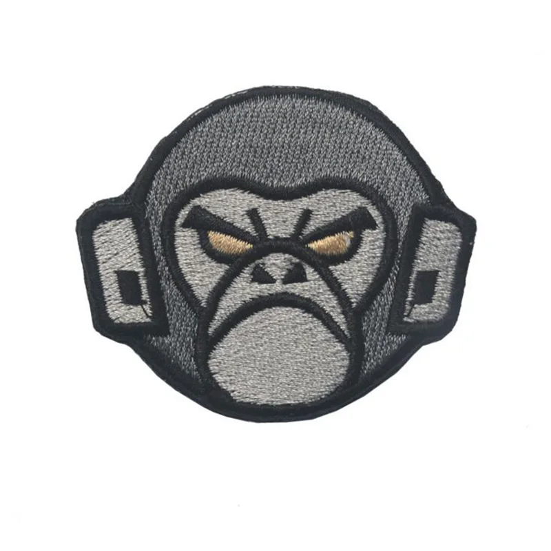 Новинка 2017 знак головы Angry Monkey патч для с вышивкой тактический Awesome Morale куртки