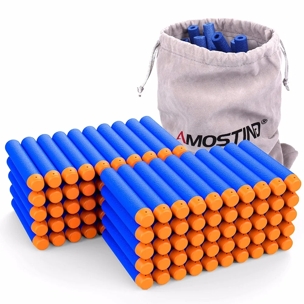 100 шт. пополнения пуля Дартс с Сумка для хранения Нерфа Н-Страйк Elite Retaliator серии