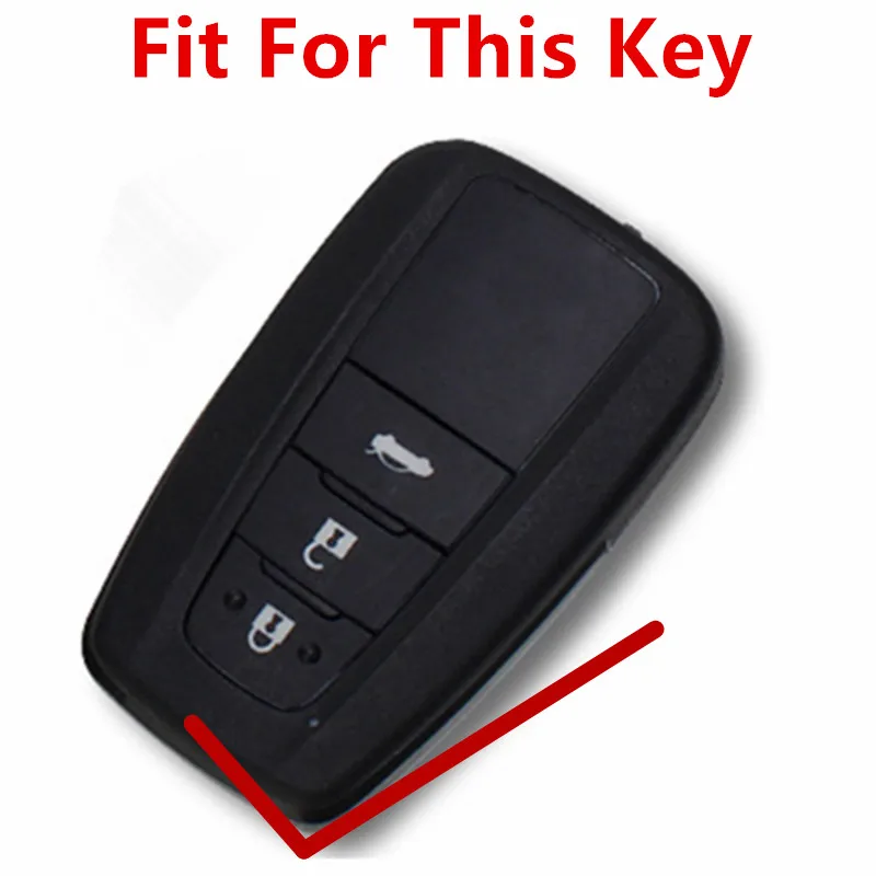 Брелок FLYBETTER из натуральной кожи с 3 кнопками чехол для смарт ключа Toyota Camry/CHR/