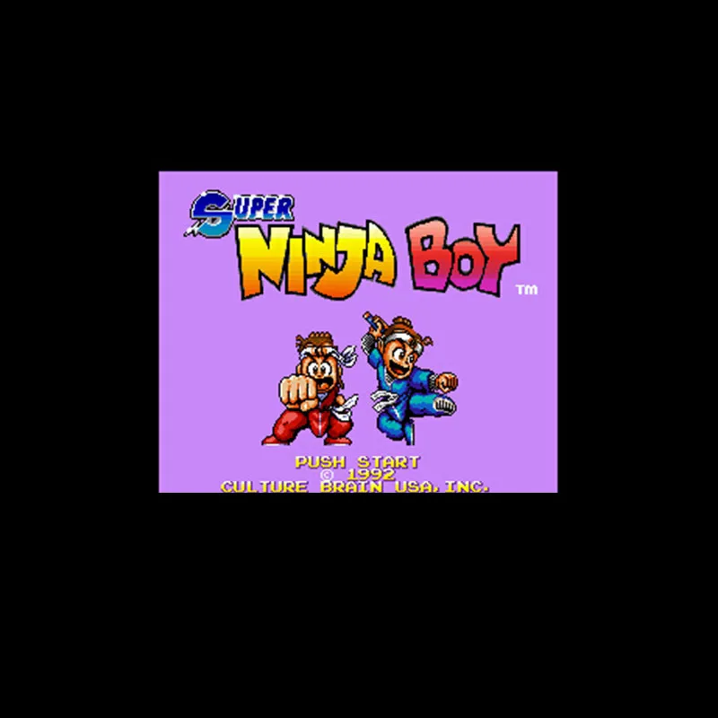 Супер ниндзя мальчик NTSC Версия 16 бит 46 пин большая серая игровая карта для