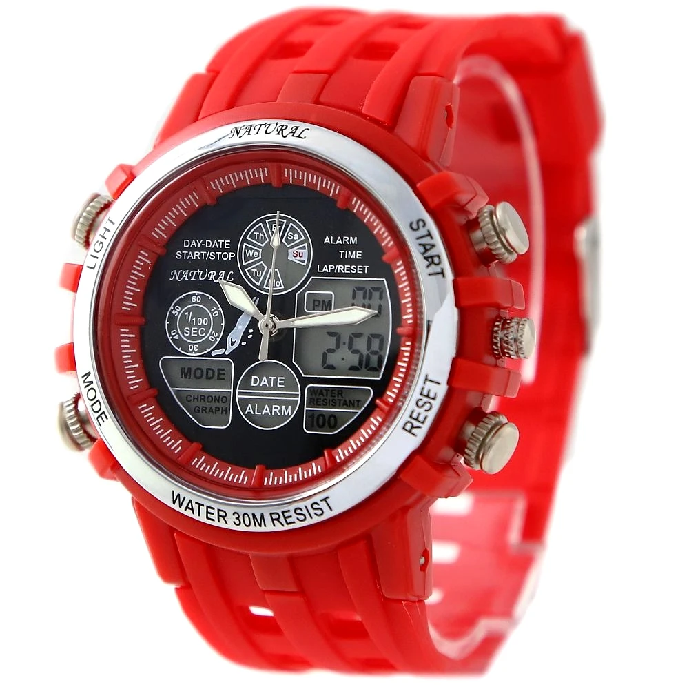 Часы ALEXIS для рыбалки с двойным временем и подсветкой водонепроницаемые Новые