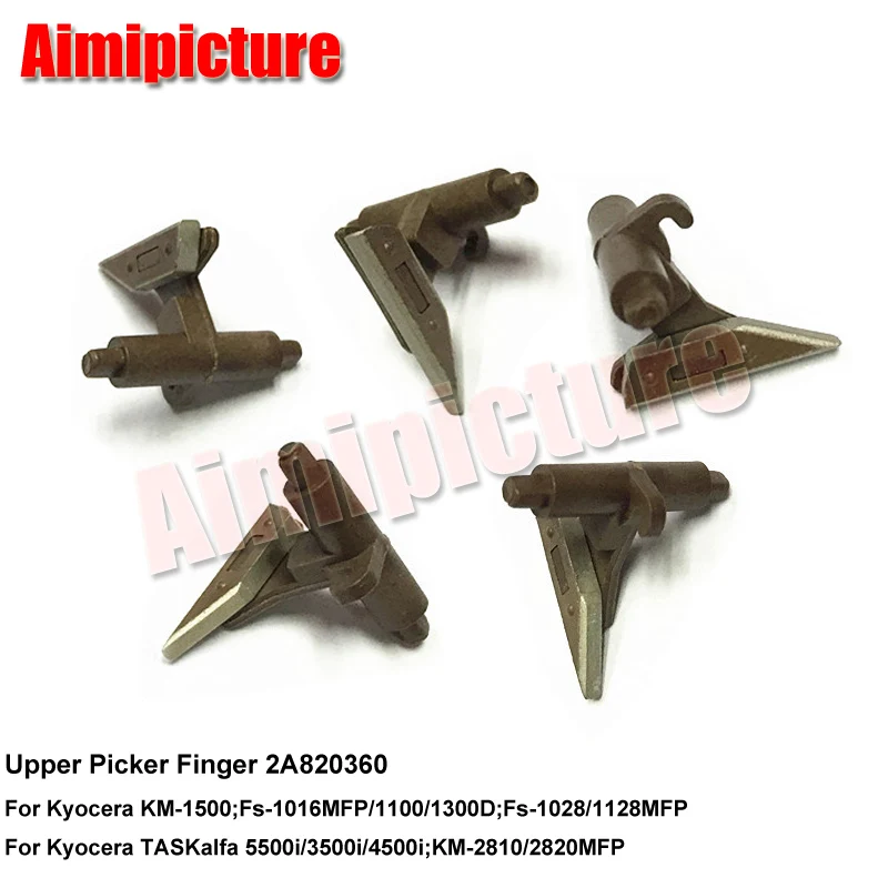 Верхний пикер для подачи фиксирующего вала 2A820360 для Kyocera KM1500/2810/2820 Fs1016/1100/1300D/1028/1128 TASKalfa 5500i 3500i 4500i 5 шт/лот на.