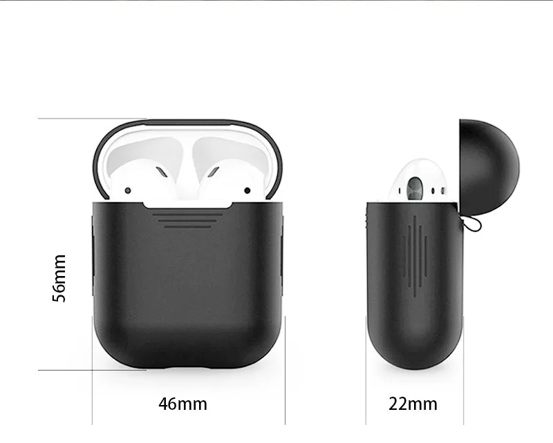 1 шт. Мягкий силиконовый чехол для A ^ pple Airpods ударопрочный наушников AirPods защитный