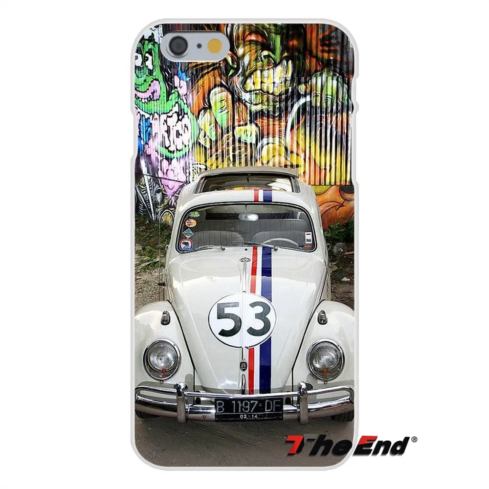 Мягкий силиконовый чехол для iPhone X 4 4S 5 5S 5C SE 6 6S 7 8 Plus Galaxy Grand Core Prime Alpha Herbie 53 VW bug beetle
