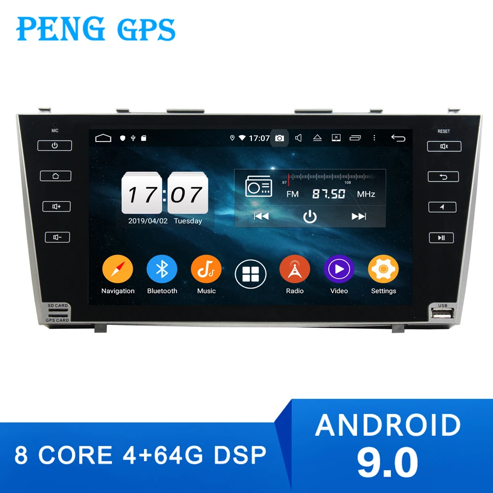 4 + 64 ГБ Android 9 0 автомобильный без DVD плеера GPS навигация для CAMRY 2007 2011 автомобильное