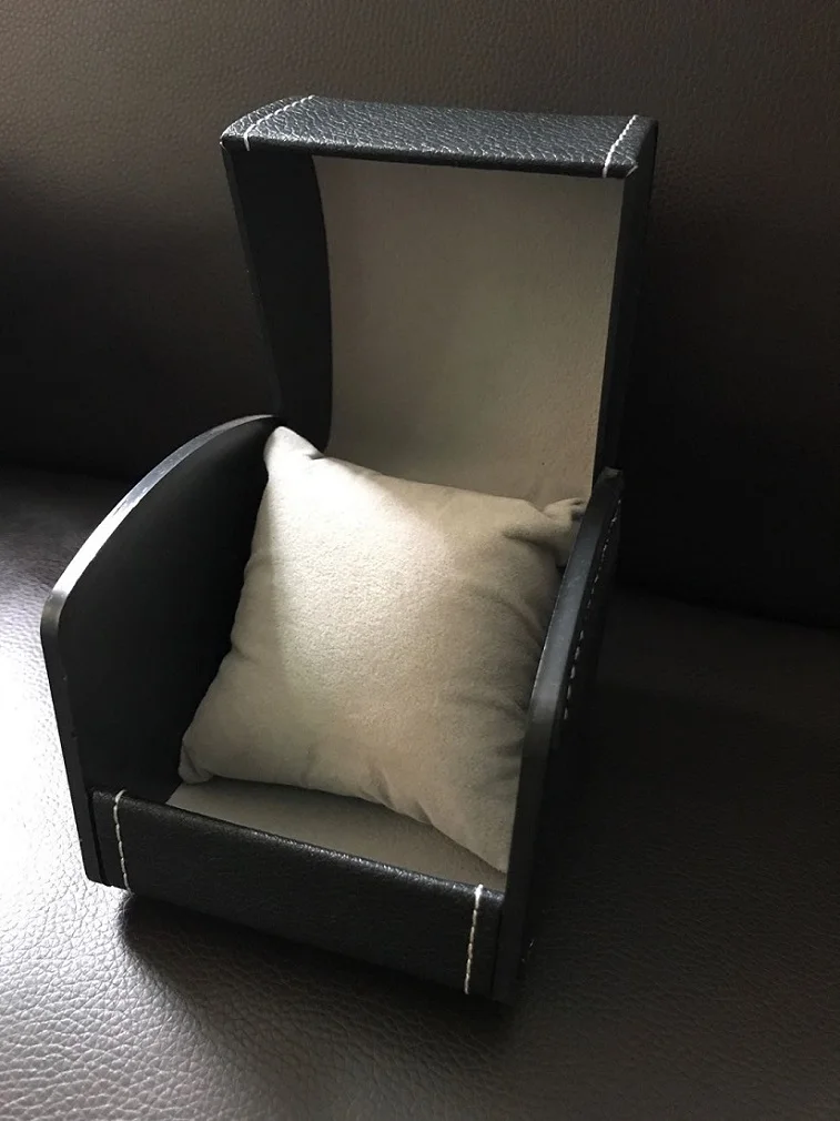 Black Роскошные часы, жесткая коробка, подарочные коробки, кожа с подушкой, ювелирные часы, упаковка для браслета, наручные часы, коробка, relogio masculino - Цвет: Black