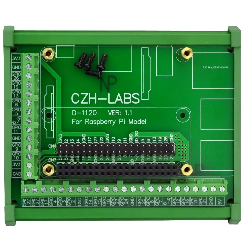 Клеммный блок-адаптер для монтажа на din-рейку, для Raspberry Pi 1 Модель B+/Pi 2 Модель B/Pi 3 Модель B/Pi 1 Модель A