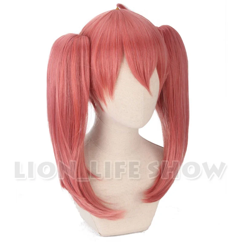 DARLING in the FRANXX CODE:390 MIKU orange Jacinth 2 Ponytails Long Straight Short Cosplay Full Wig | Тематическая одежда и