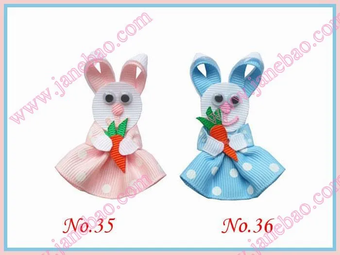 Бесплатная доставка 100 шт. лента для пасхальных волос банты с кроличьими ушками