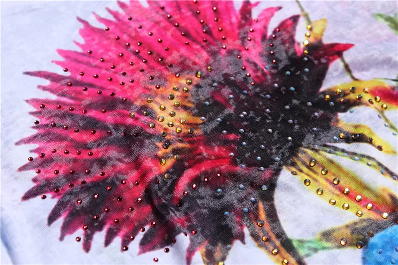 Новое поступление 2020 Лидер продаж Тонкая шелковая хлопковая Футболка с принтом