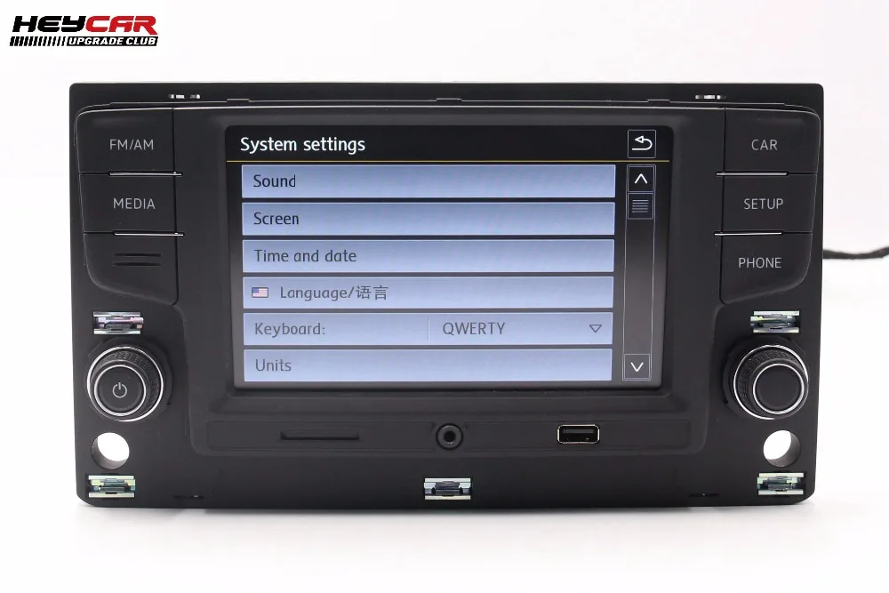 HEYCAR для VW Golf 7 MK7 VII Passat B8 6 5 &quotMIB радиоприемник система с поддержкой Bluetooth 5GG 035 280