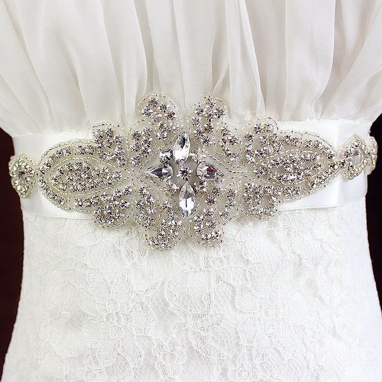 

South Korea Crystal Wedding Belt Rhinestone Stones Bride Bridal Belt Sashes Wedding Accessories Evening Dress Belt Sashes