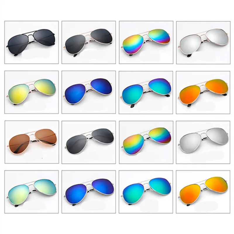 

2019 new fashion men's sunglasses classic brand design ladies glasses UV400 metal frame retro yellow night vision goggles