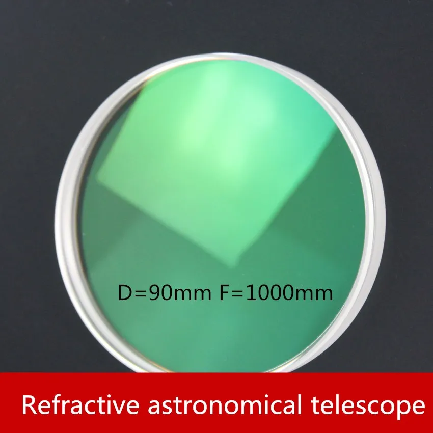 

Refraction type Astronomical telescope Double separation Objective lens D = 90mm F = 1000mm Multilayer Broadband Film