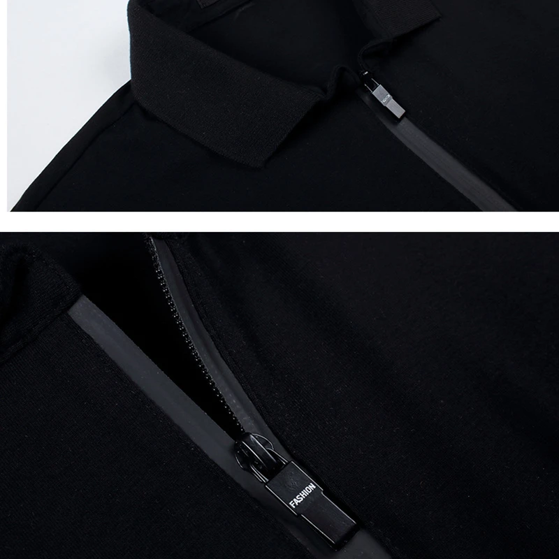 

ICPANS Long Sleeve Polo Shirts Men Slim Fit Black 2018 New Fashion Spring Autumn Cotton Golf Polo Shirt Men Big Size 5XL For men