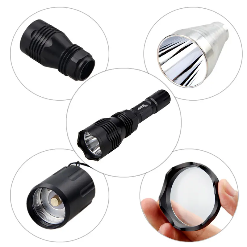 

VASTFIRE Tactical VA-802 Scout Light Outdoor Rifle Hunting Flashlight 400 Yard 1000 lumens Weapon Light Lanterna White Gun Light