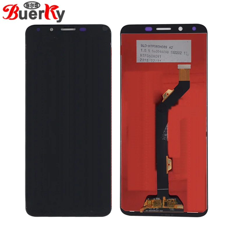 BKparts 5 шт. протестированный ЖК дисплей для Infinix Hot 6 Hot6 X606 сенсорный экран полная