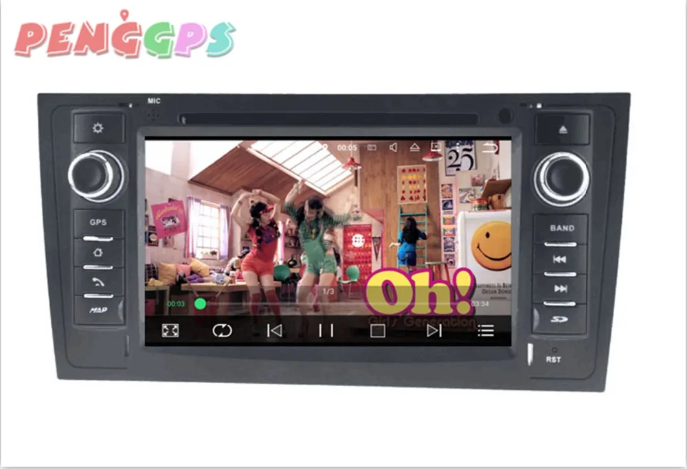 2 din Android 8 0 7 1 автомобильное радио DVD плеер gps Стерео + Navi головное устройство для Audi