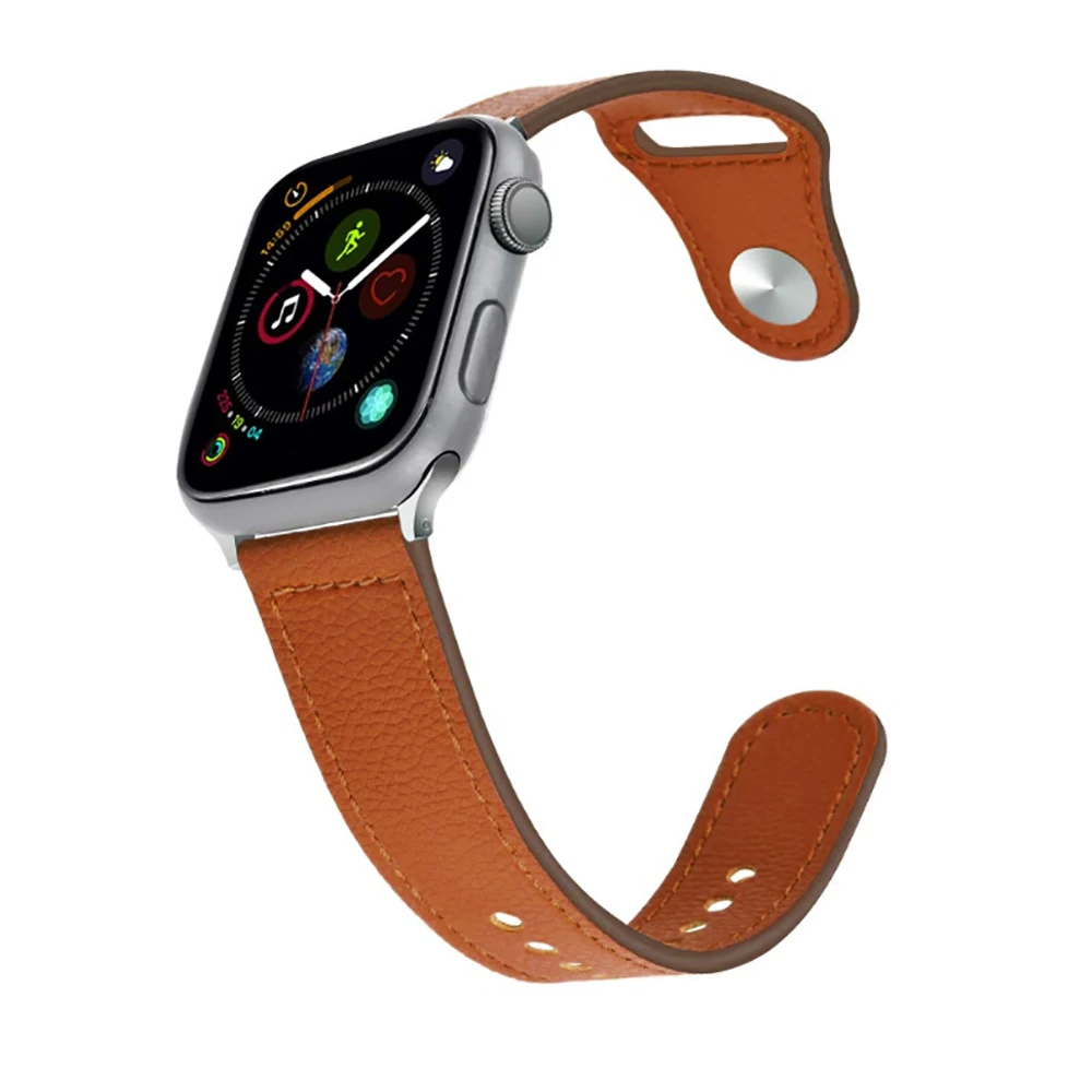 Модный ремешок с застежкой для Apple Watch 38 мм 40 мм 42 мм 44 мм кожаный ремешок для Iwatch серии 1 2 3 4 кожаный ремешок для часов