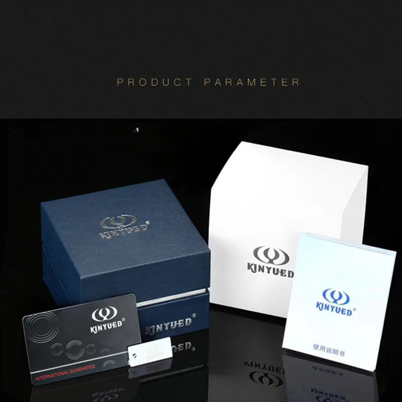 KINYUED Мужские автоматические механические часы Tourbillon Роскошные модные