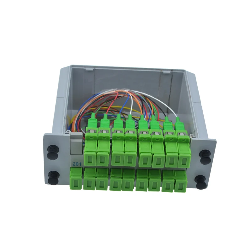 1X16 SC APC PLC волоконно оптический разветвитель коробка GPON Кассетный Тип соединитель