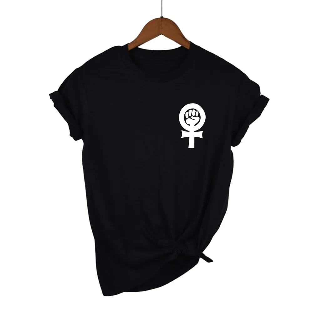 Женская футболка с надписью Fist Riot Love женская карманом и принтом модная уличная