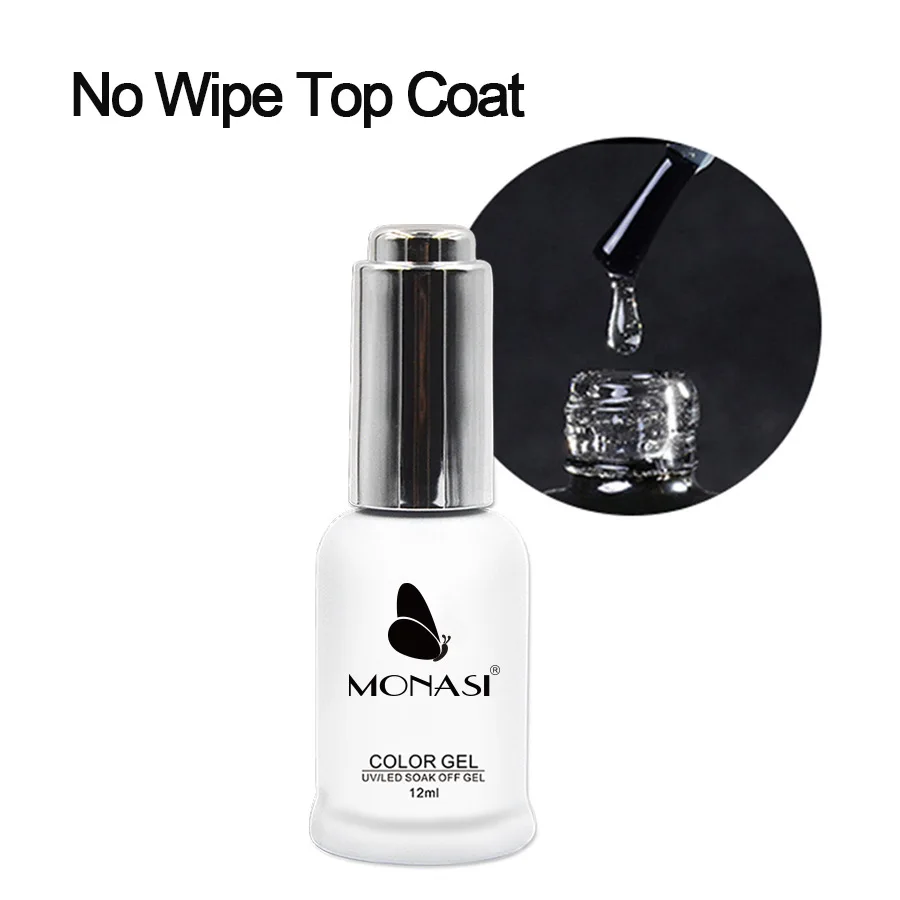Гель лак прозрачный УФ без липкого слоя 12 мл|top coat|vernis semi permanentsemi permanent |