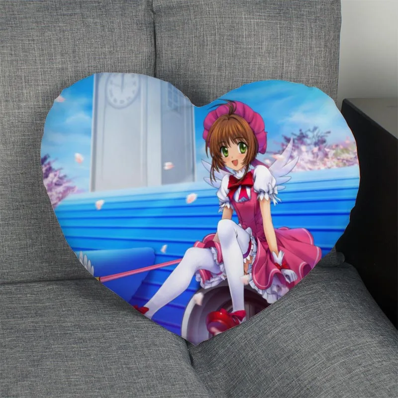Пользовательский чехол для подушки Cardcaptor Sakura в форме сердца пользовательский на
