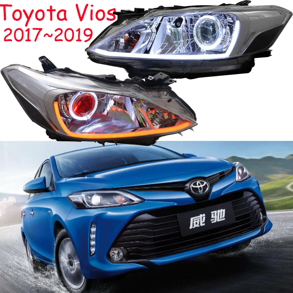 2 шт. бампер лампа для фар VIOS 2017 ~ 2019 год аксессуары автомобиля фара DRL ходовые огни