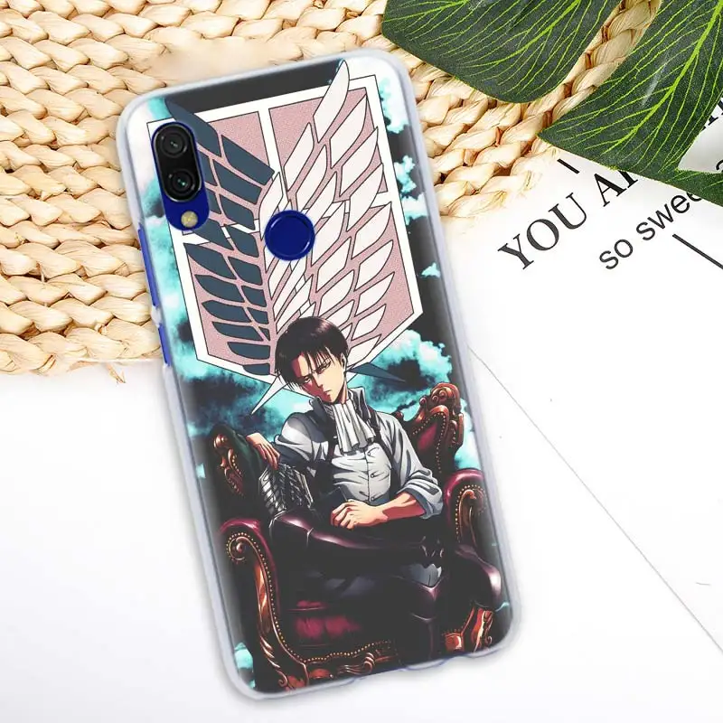 Аниме атака на Титанов девушка чехол для Xiaomi Redmi 7 6 6A 5 Plus 5A Note 5 6 7 Pro 4X S2 GO Pocophone F1 чехол для телефона Coque