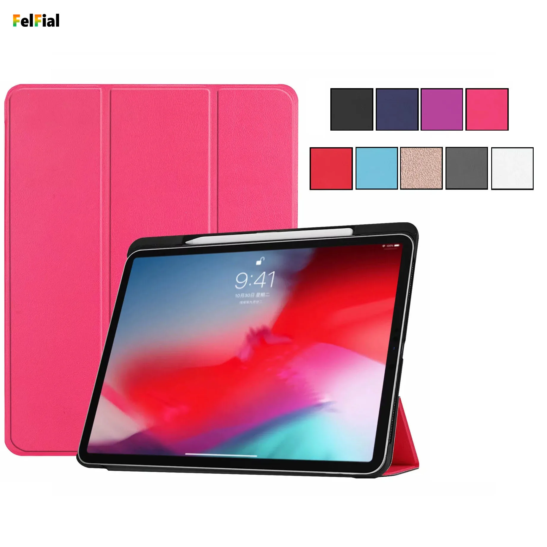 Для iPad Pro 11 2018 чехол из искусственной кожи с подставкой флип смарт для планшета