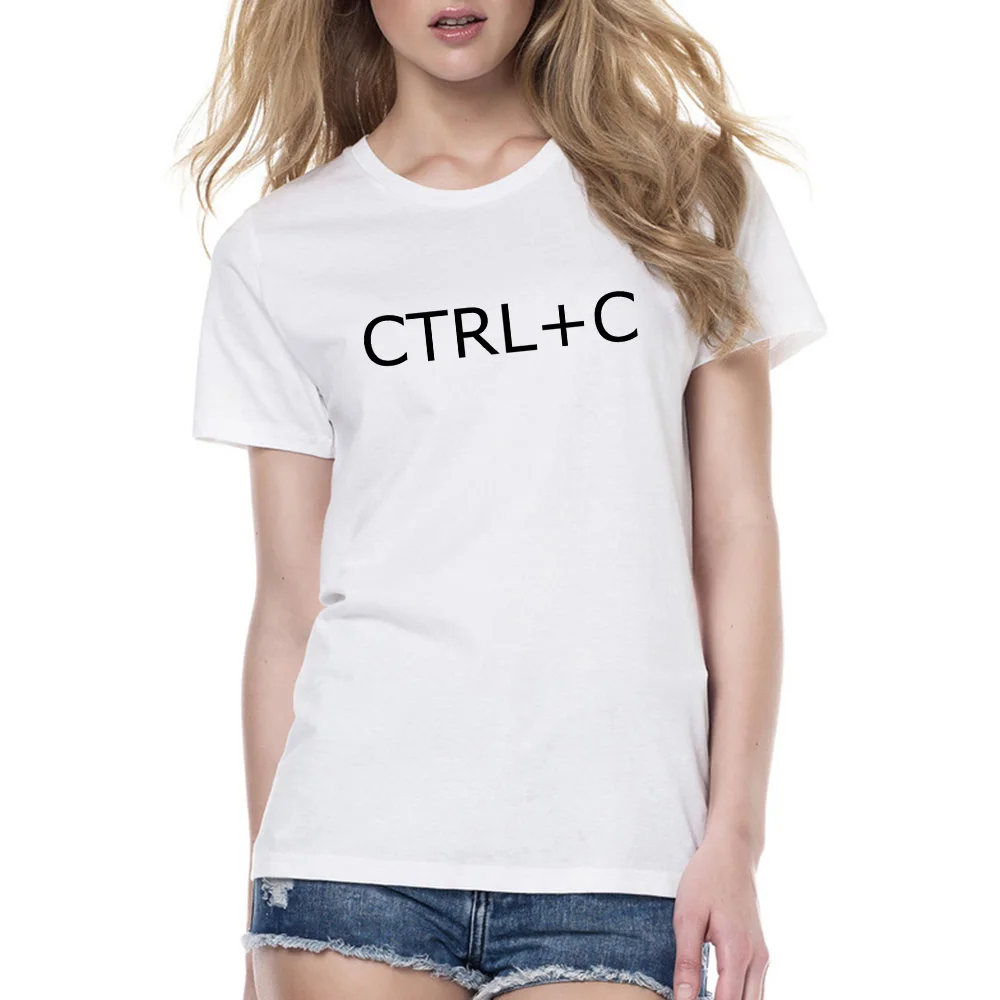 1 шт. Ctrl + C и V печатных футболка из плотной ткани подходит для мамы от Carter's