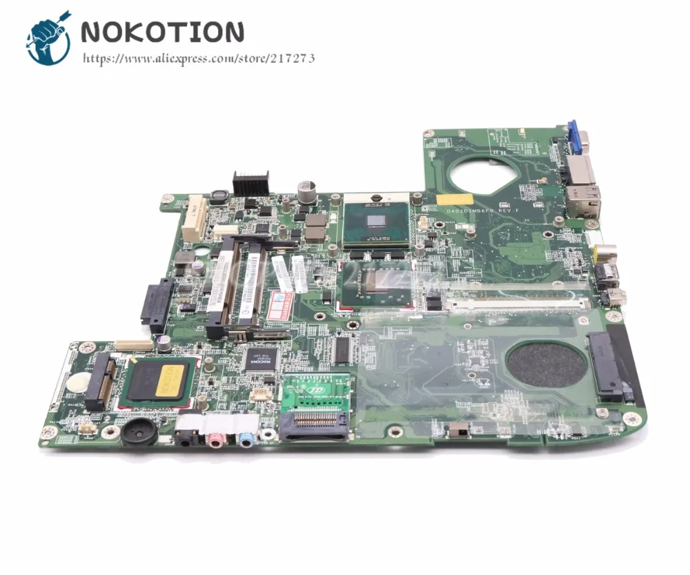 Материнская плата NOKOTION для ноутбука Acer aspire 5920G MBAKV06001 DA0ZD1MB6F0 MB.AKV06.001 GM965 DDR2