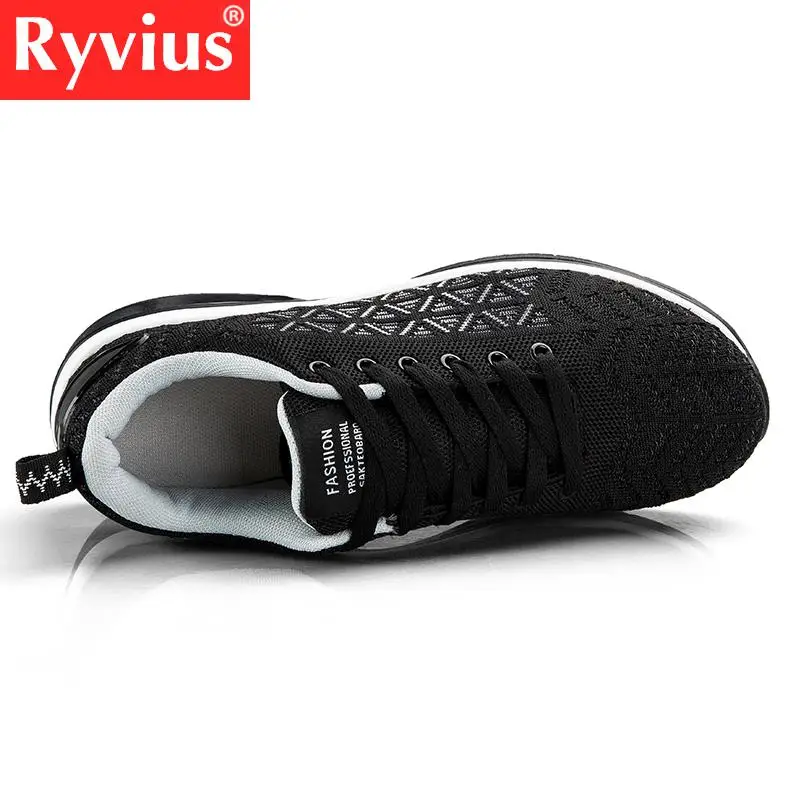 Ryvius/Новинка 2018 года амортизирующие кроссовки с воздушной подушкой дышащая