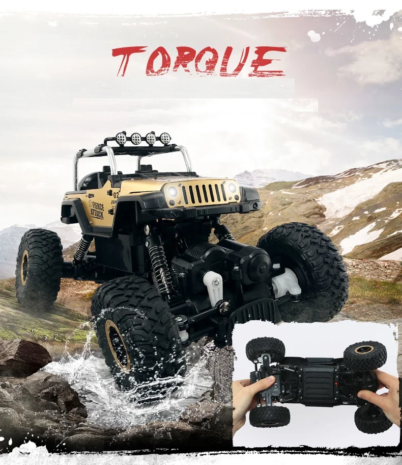 1/18 2 4G 4CH 4WD Rock Crawlers 4x4 модель для вождения автомобиля с дистанционным управлением