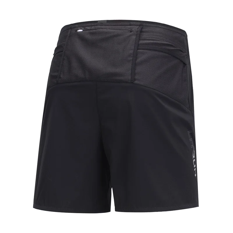 Li-Ning мужские шорты для бега, дышащие, обычная посадка, 86%, Nylong, 14%, подкладка из спандекса, одноцветные спортивные шорты AKSP023 MKD1601