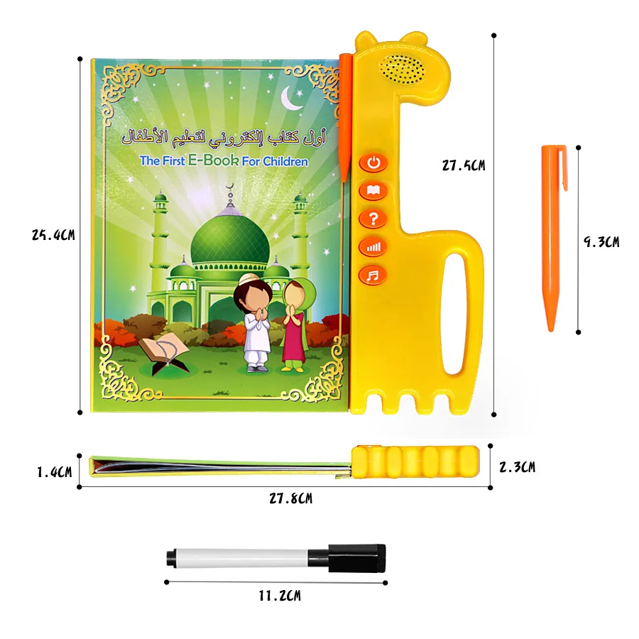 

The first E-book for Children arabic english language education learning toy machine Kid Quran drawing reading talking book Pen