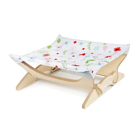 Flower with Wooden Товары для домашних животных кошек домашний спальный мешок для домашних животных 2 уровня кошки гамак клетка подвесное постельное белье - Цвет: Flower with Wooden