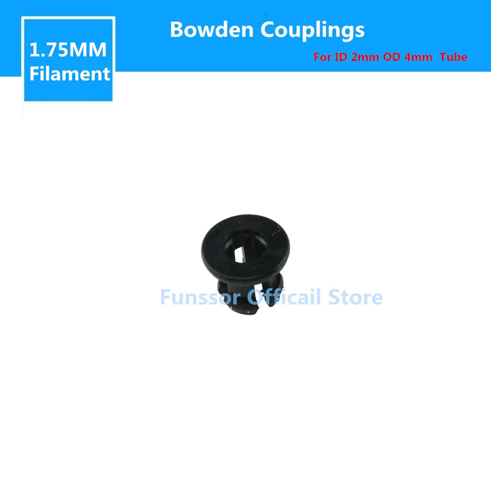 Funssor 10 шт 3D принтер части 1 75 мм нити Bowden муфты для ID 2 OD4mm трубки специального
