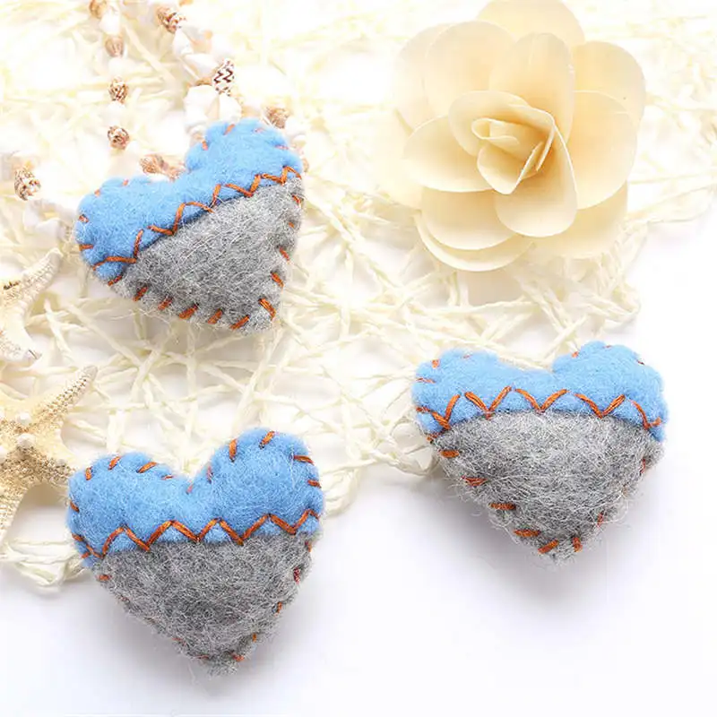 1 шт. 5 цветов шерстяной войлок сделай сам ручная работа форма сердца Набор для